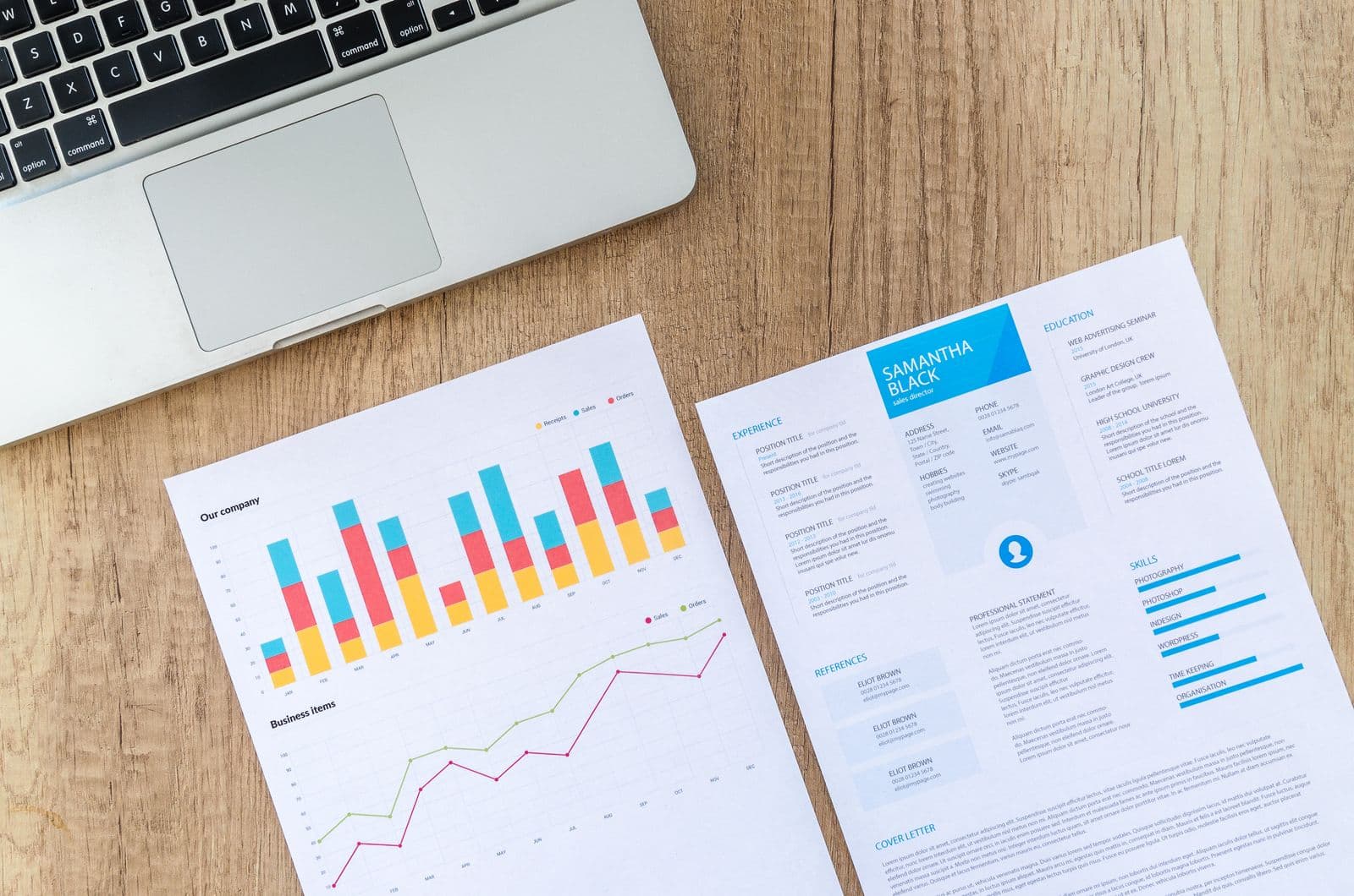 Analytics charts on a laptop — crawlable pages, not a #1 promise