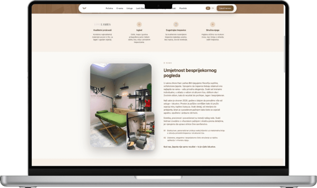 More Than Lashes booking preview