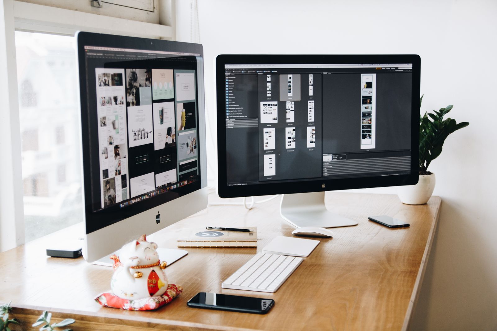 Desktop computer used for design work