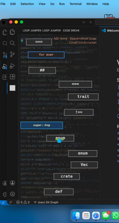Loop Jumper: Code Break in the VS Code sidebar